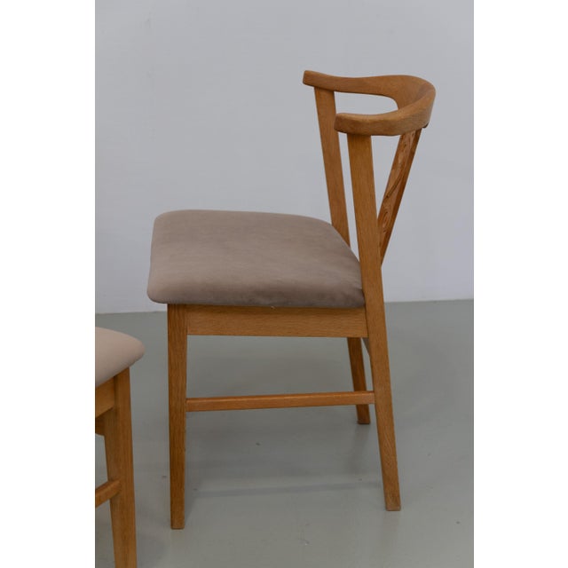 Danish Brutalist Oak Dining Chairs attributed to Henning Kjærnulf, 1960s, Set of 6 For Sale - Image 15 of 18