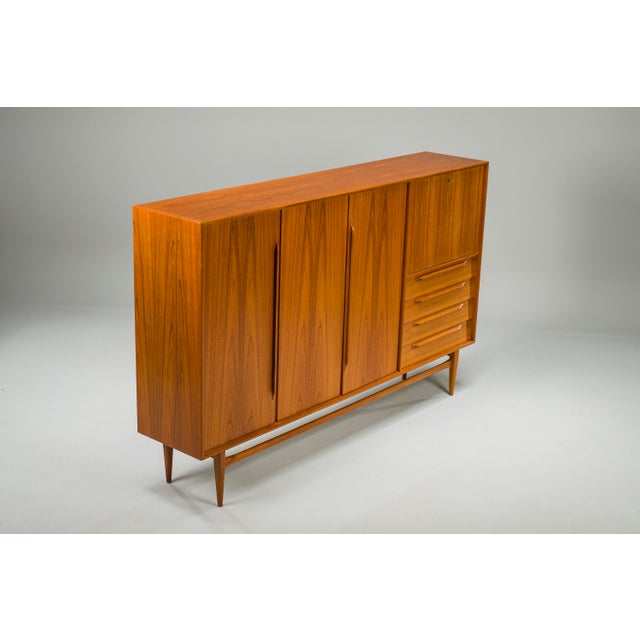 Brown Mid-Century Teak Type Rt 200 Highboard in Teak by Heinrich Riestenpatt for RT Möbel, 1960s For Sale - Image 8 of 18