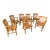 Vintage Mid Century Modern Jasper Seating Co Furniture Bankers Golden Oak Chair Set of 7 For Sale