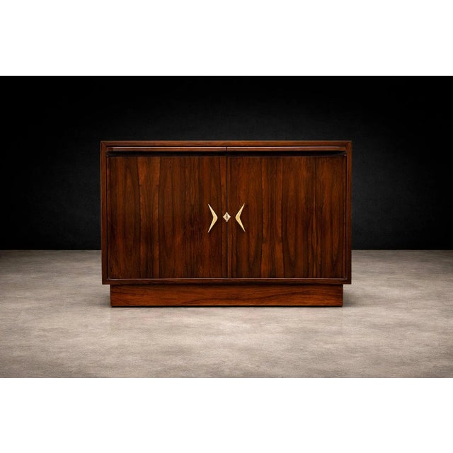 Brazilian Rosewood Sideboard / Bar With Pull-Out Trays by Ando — Brazil, 1950s For Sale - Image 9 of 15