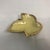 Beautiful vintage yellow ceramic dish with gold leaf edging. Perfect for collectors, as a jewelry dish, or anything...