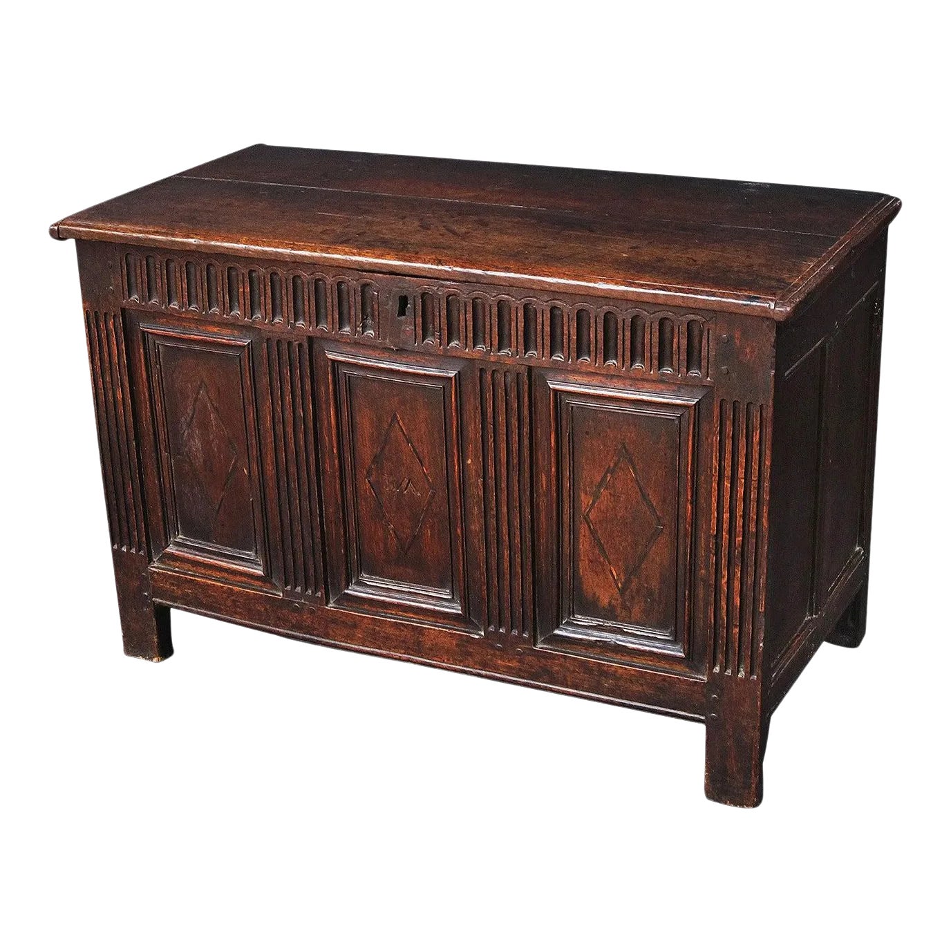 17th Century English Joined Chest or Coffer | Chairish