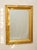handsome large-scale vintage wall mirror with a warm wood frame and clean rectangular silhouette. Subtle layered molding...