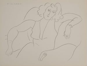 Henri Matisse, Femme timide, Lithograph