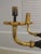 Neoclassical 8 Arm Iron Black & Gold Chandelier For Sale - Image 4 of 12