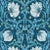 Morris & Co Pimpernel Wallpaper in Midnight/Opal - a Sample For Sale