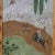 1970s Burnt Bamboo Japanese Hand-Painted Art For Sale - Image 5 of 5