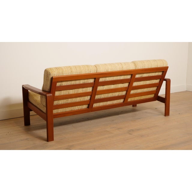 Vintage Three-Seater Sofa in Teak For Sale - Image 9 of 15