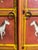 Folk Art 1990s Hand Painted Tall Armoire With Animal Motive For Sale - Image 3 of 5
