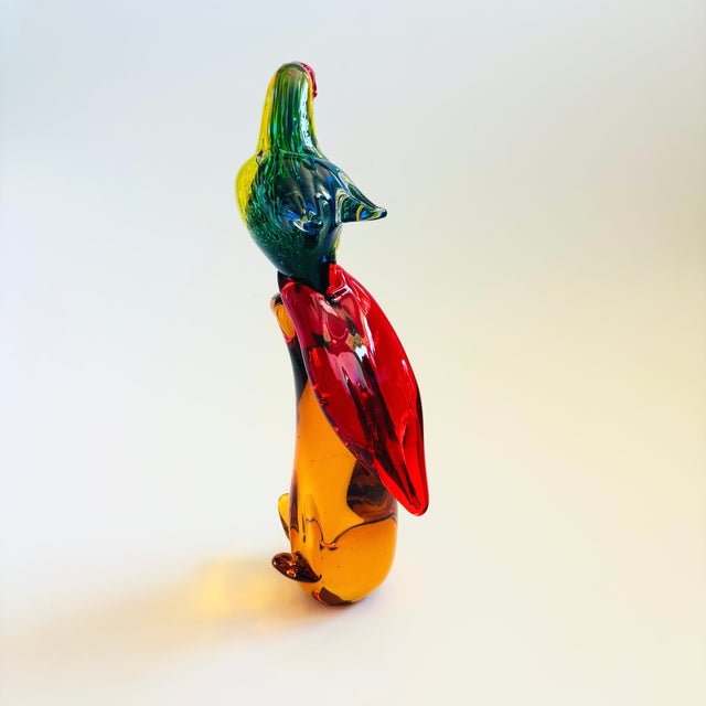 Late 20th Century Art Glass Parrot For Sale - Image 5 of 9
