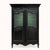 19th Century Black Vitrine Marriage Armoire For Sale - Image 6 of 7