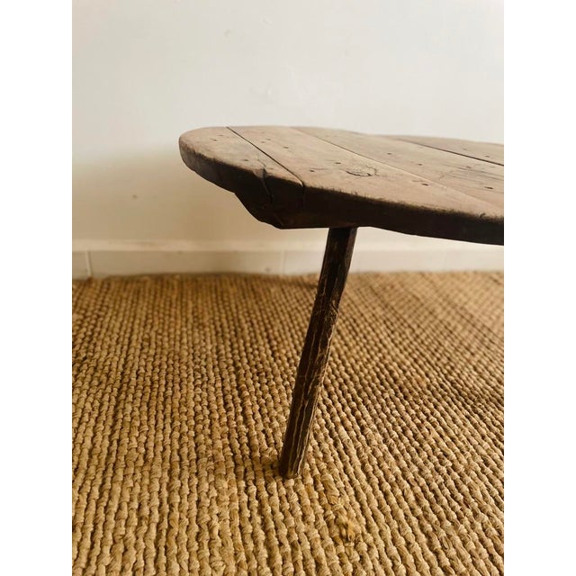 Rustic Coffee Table in Oak For Sale - Image 3 of 9