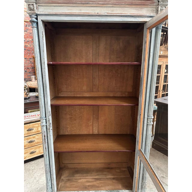 Late 19th Century Patinated Display Cabinet For Sale - Image 5 of 8