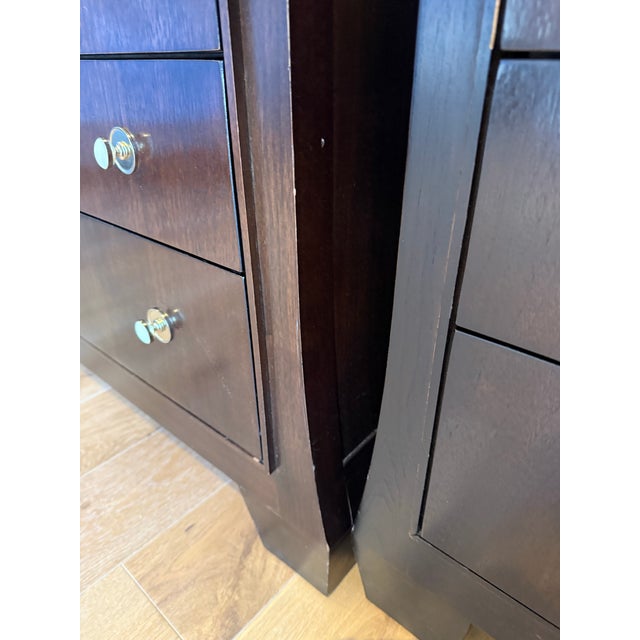 Wood 1990s Barbara Barry Tuxedo Nightstands, 2 Pieces For Sale - Image 7 of 13