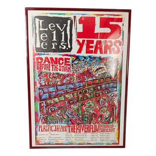 The Levellers Billboard Promo Poster Dance Before the Storm 15 Years, 1990s For Sale