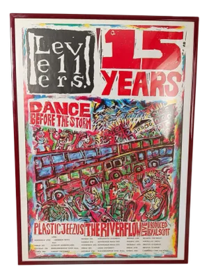 The Levellers Billboard Promo Poster Dance Before the Storm 15 Years, 1990s