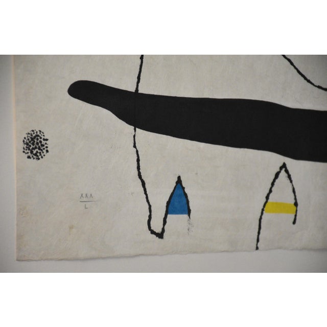 Joan Miró Mid 20th Century Joan Miro Signed Original Le Marteau Sans Maître Etching and Aquatint For Sale - Image 4 of 4