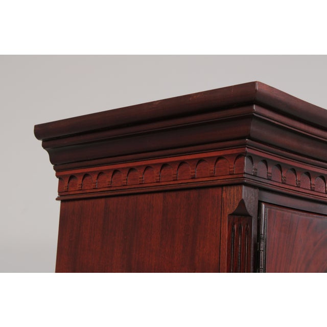 Thomasville Flame Mahogany Armoire Cabinet For Sale - Image 9 of 16