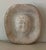 Stone Antique 19th Century Italian Grand Tour Carved White Marble Shallow Vide Poche Dish or Paperweight With Mask Figure For Sale - Image 7 of 16