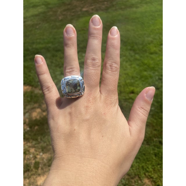 Jh Kali Collection Citrine Statement Ring, Sterling Silver, Ring Size 7 For Sale In Greensboro - Image 6 of 6