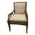 Contemporary Wood Framed Striped Easy Chair For Sale