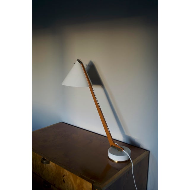 A classic lamp from the famed Swedish design Hans Agne Jakobsson. Created for Markaryd, the lamp is made from a...