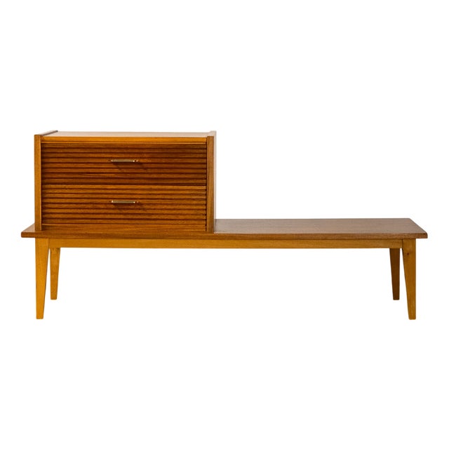 Mid-Century Modern Teak Telephone Bench, Germany, 1960 For Sale