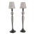 Les Héritiers Hand-Blown Glass Lamps - a Pair For Sale