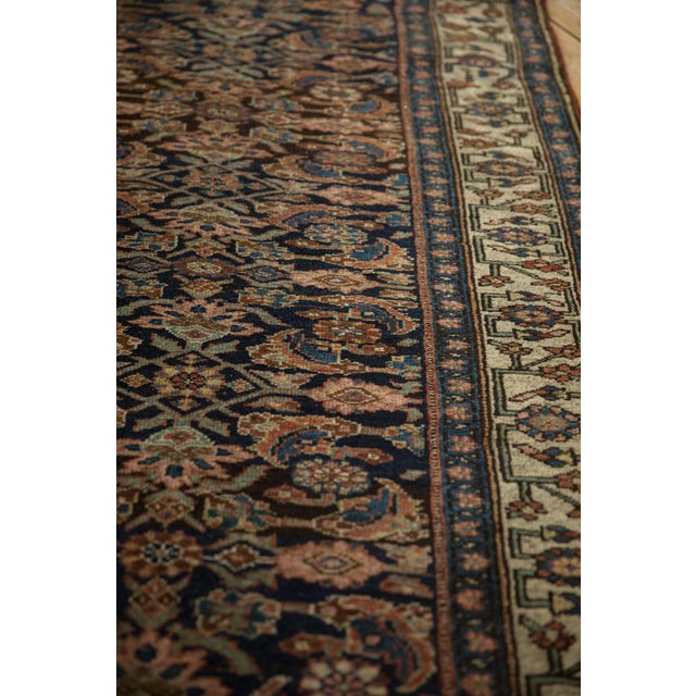 Old New House 1920s Antique Persian Bijar Herati Wool Rug Runner For Sale - Image 4 of 12