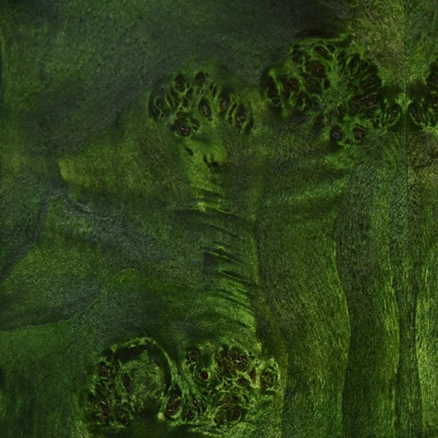 Matthew Izzo Home Amber Green Burl Wood Three Drawer Side Table For Sale In New York - Image 6 of 7