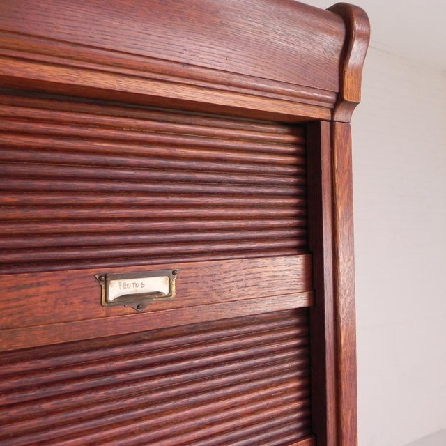 Roller Shutter Cabinet, 1930s For Sale - Image 15 of 18