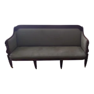 A Fine American Federal Carved Mahogany Sofa