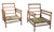 Pr. Mid 20th Century Bamboo Lounge Chairs For Sale - Image 10 of 10