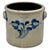 American Excellent 1850s Antique American Blue 2 Gallon Flower Decorated Stoneware Jar by S. T. Brewer - Havana New York For Sale - Image 3 of 18