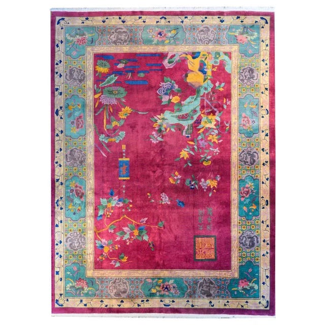 Chinese Art Deco Rug For Sale - Image 12 of 12
