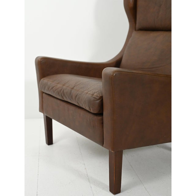 Danish Armchairs in Dark Brown Leather, 1950s, Set of 2 For Sale - Image 10 of 13