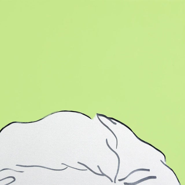 Contemporary "Untitled (Green, Pink, Ivory, Pearl Kate)" Original Artwork by Hilary Bond For Sale - Image 3 of 11