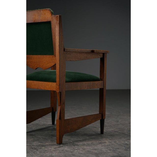 Amsterdam School Desk Chair, 1920s For Sale - Image 6 of 15