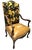 French Late 20th Century Empress Carlota' Louis XV Large Fauteuil - Carved Walnut Reupholstered With Otomi Hand Embroidery and Leather For Sale - Image 3 of 13