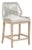 Loom Taupe White Rope Wood Counter Stool by Loomlan For Sale