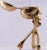 Bronze Desk Clock French Ormolu Gilt Bronze Verge Fusee Memento Mori Skull Bones For Sale - Image 8 of 17
