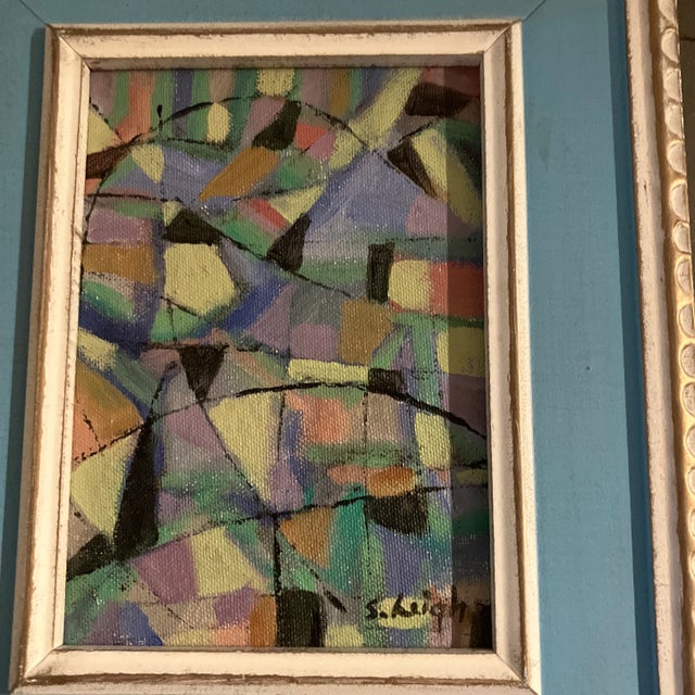 Original 5 x 7 painting on canvas board signed bottom right Overall size with tabletop frame is 9 x 11 Check out my shop,...