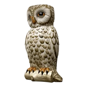 Vintage Italian Ceramic Owl Umbrella Stand