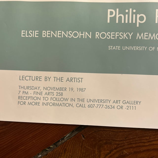 1980s 1980s Philip Pearlstein Signed Exhibition Poster For Sale - Image 5 of 12