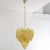 Mid-Century Modern Suspension Chandelier with Murano Glass Leaves, Italy, 1990s For Sale - Image 3 of 12