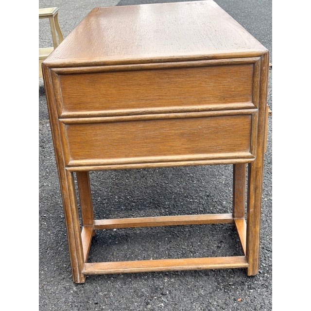 Mid-Century Modern 1960s McGuire Oak Desk For Sale - Image 3 of 15
