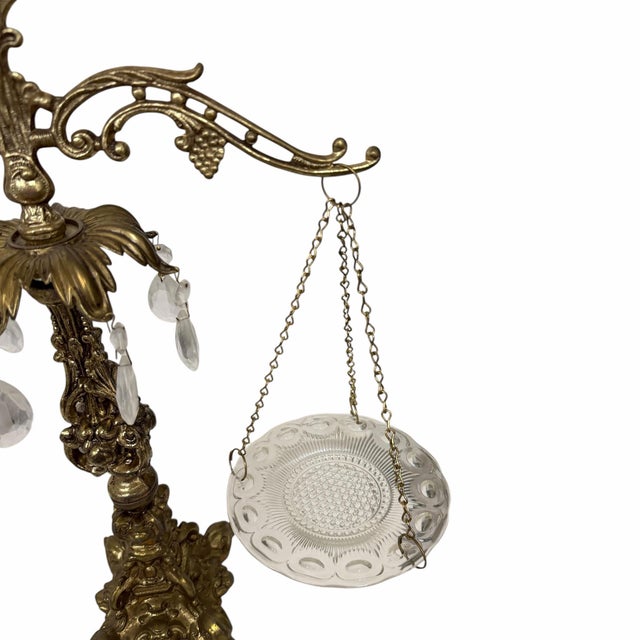 French Vintage Mid Century Hollywood Regency Scale Made in Italy For Sale - Image 3 of 6