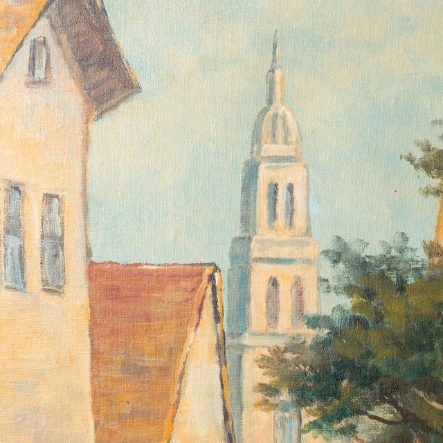 Mid 20th Century Oil on Board Painting For Sale - Image 4 of 10