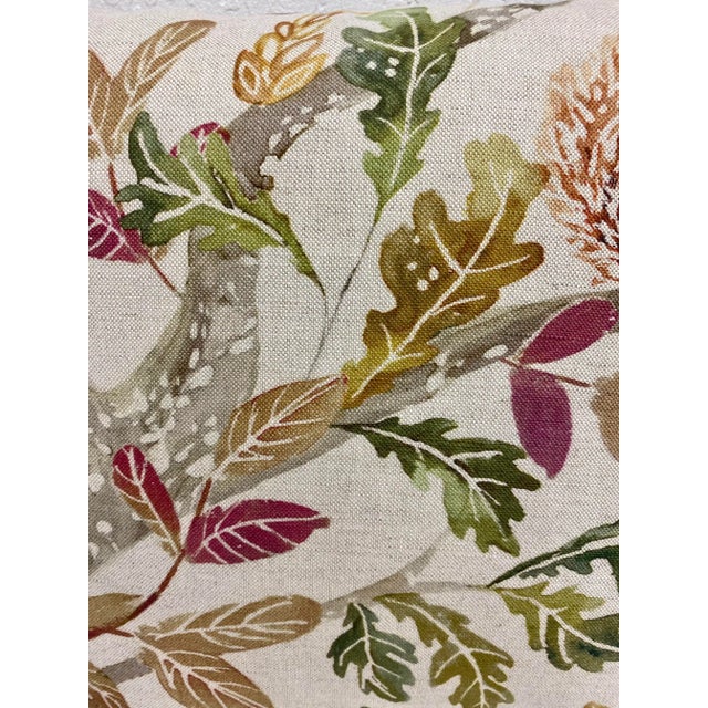 16" Square Pillow Featuring a Scurrying Squirrel and Tree With Fall Colored Foliage Pattern- Made in Uk. For Sale - Image 10 of 12