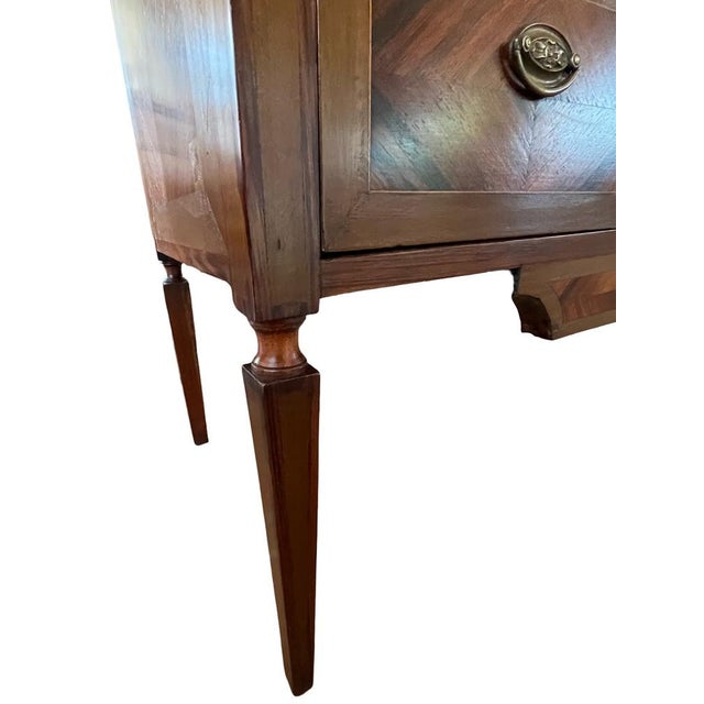 19th Century Louis XVI Portuguese Mahogany Chest of Drawers with Inlay For Sale - Image 13 of 18